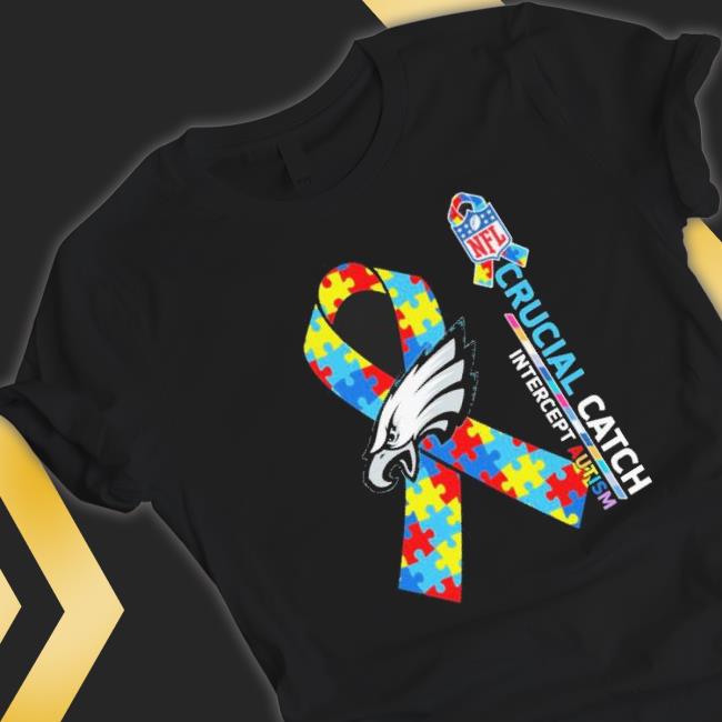 Philadelphia Eagles Crucial Catch Intercept Autism Tee