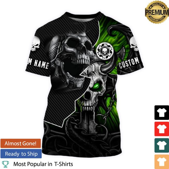 Official Personalized Riding Jersey Skull Biker Motorcycle Racing Shirt, Off-Road Motocross Riders Racewear 3D All Over Print Unisex Sweatshirt