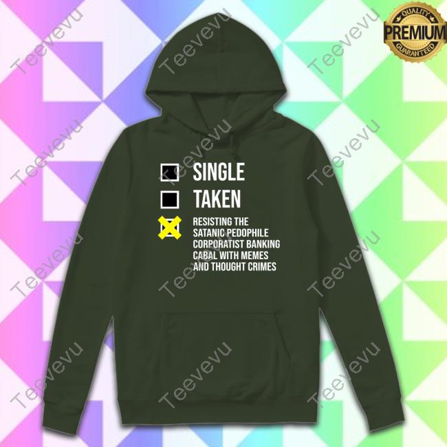 Luke Rudkowski Single Taken Resisting The Satanic Pedophile Corporatist Banking Hoodie