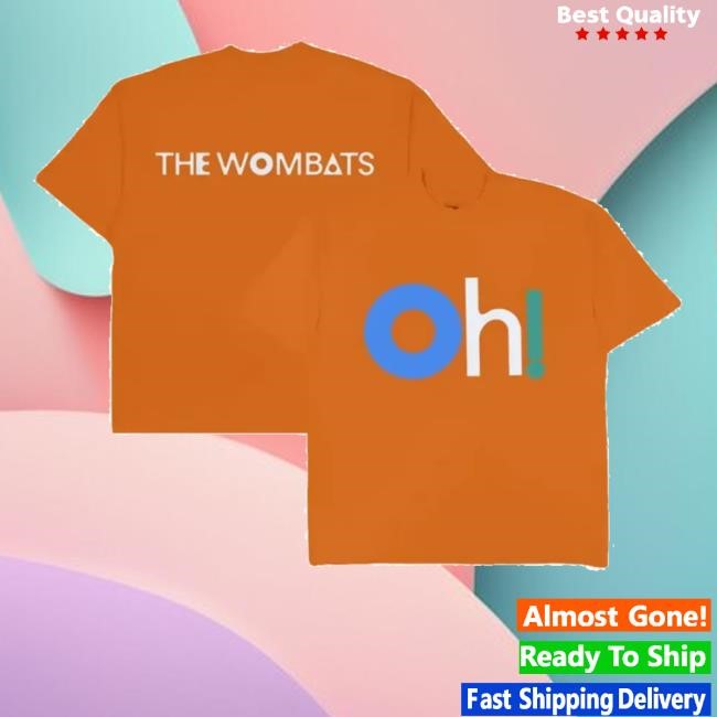 The Wombats Merch Shop Store Official Oh! The Ocean Orange Long Sleeve T Shirt