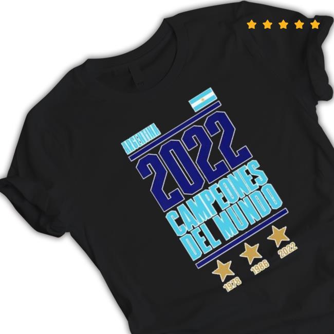 Argentina World Cup Champions Campeones Del Mundo 2022 T shirt