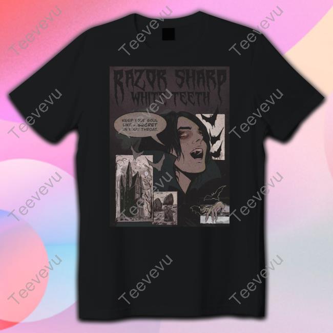 Reira Elereira Razor Sharp White Teeth T Shirt