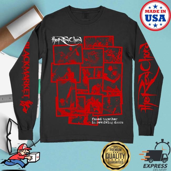 Deathwish Inc Merch Store Shop The Red Chord Fused Collage Black Premium T-Shirt, Hoodie, Tank Top, Sweater And Long Sleeve T-Shirt