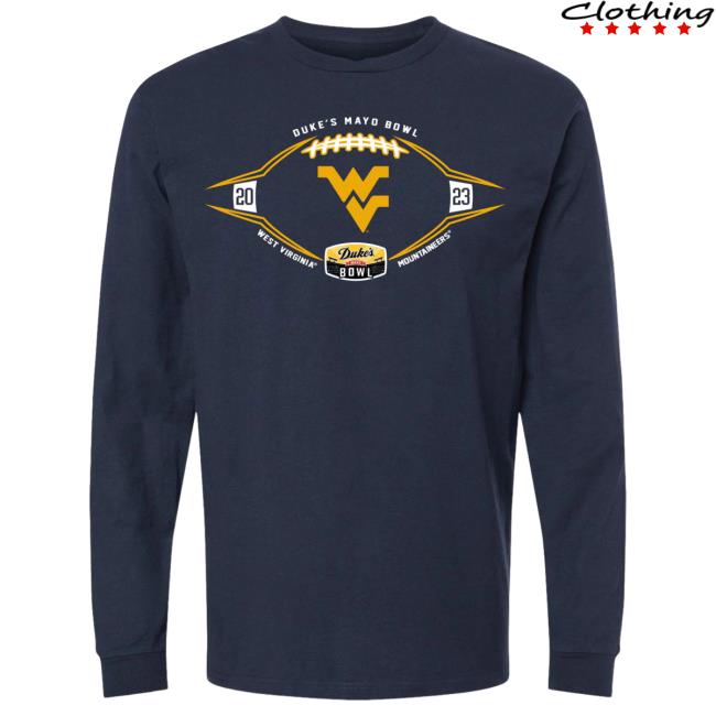 Official Duke's Mayo Bowl Merch Store 2023 Duke's Mayo Bowl West Virginia Longsleeve