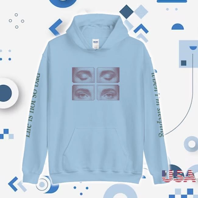 Official Sleeping' Light Blue Hoodie Sweatshirt Alessiacara Shop Merch Store