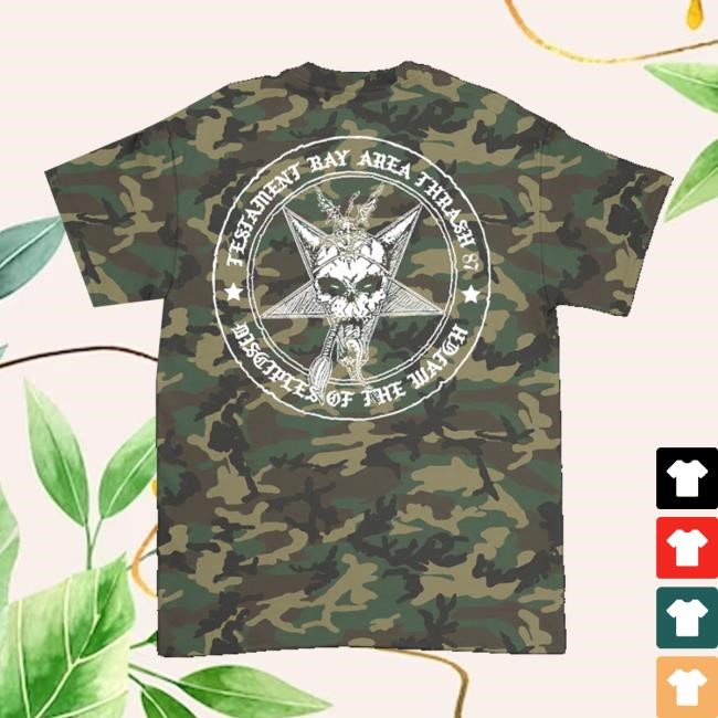 Testament Legions Store Testament Bay Area Thrash (Woodland Camo) Tee Shirt