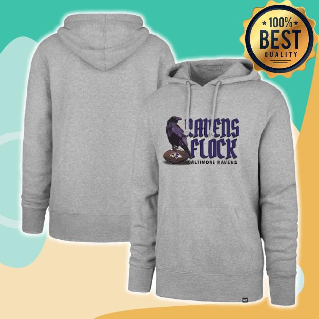 Official Baltimore Ravens '47 Regional Headline Pullover Classic Shirt - Gray