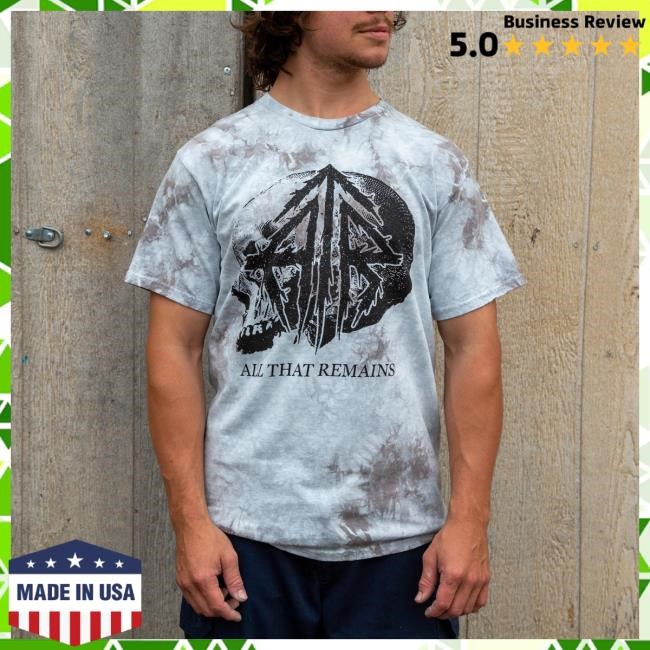 All That Remains Official Tie Dye Skull T Shirts