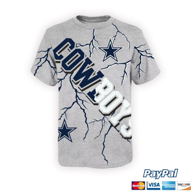 Official Team Apparel Youth Dallas Cowboys Highlights Grey Shirts