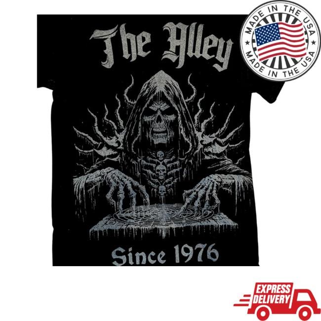 The Alley Since 1976 Grim Reaper Dj Hooded Sweatshirt