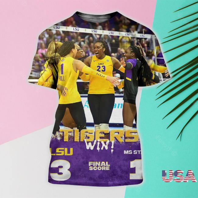 Official Lsu Tigers Win 3-1 In Sec Home Games Lsu Volleyball 3D TankTop
