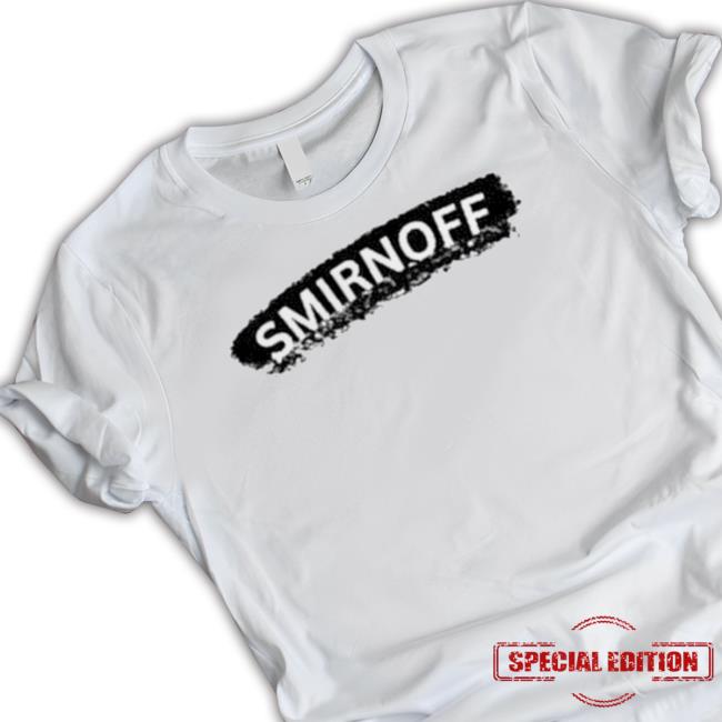 Official Smirnoff Black Logo Typography shirt