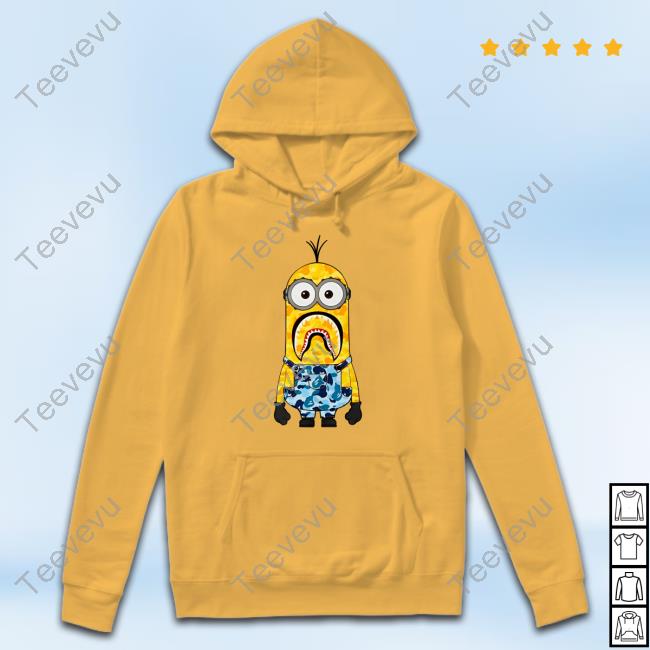 Karl Jacobs Taking Minions Sweatshirt Karl Jacobs Holding Bape X Minions Tee Shirt