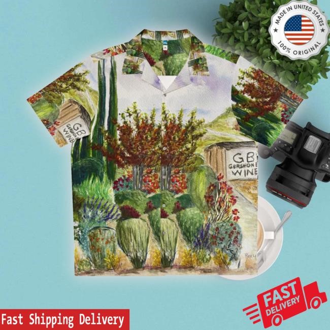 Official Hill To The Barrel Room At Gbv Winerytemecula Mens Hawaiian Tee Shirt