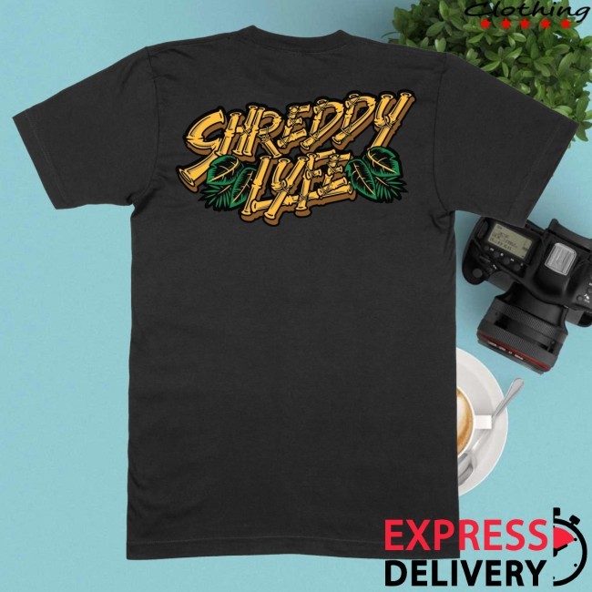 Official Shreddy Lyfe Merch Tiki Funny Shirt Black