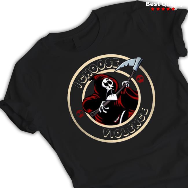 Official Grim Reaper I choose Violence Logo Hoodie