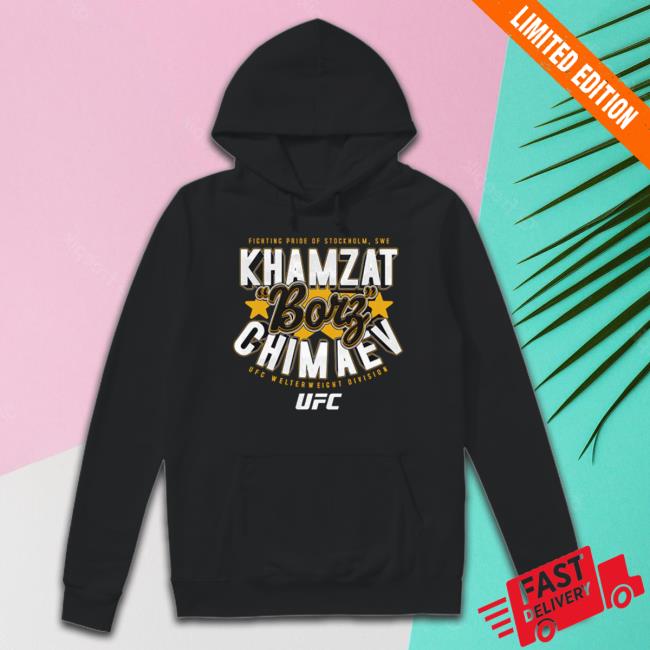 Trending Fc Khamzat Borz Chimaev Script Hoodie