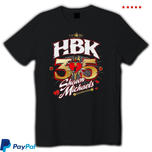 Shawn Michaels Hbk 35 Years The Heartbreak Kid Shirt