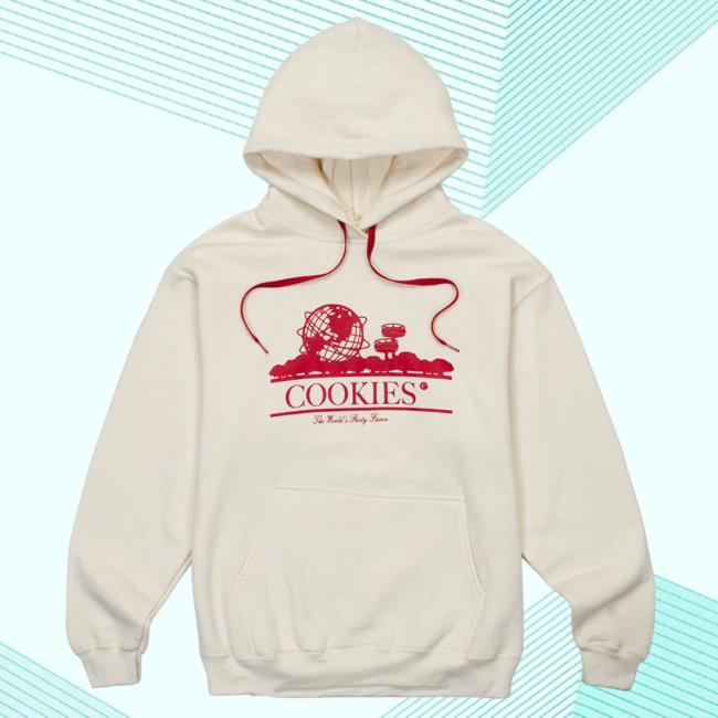 Official Cookies Merch Store World's Party Favor Attractive Hoodie Cream