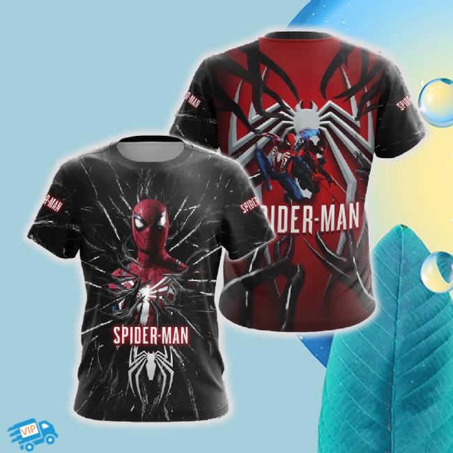Marvel’S Spider-Man 2 Video Game All Over Printed Hoodie Sweatshirt Beach Shorts Joggers