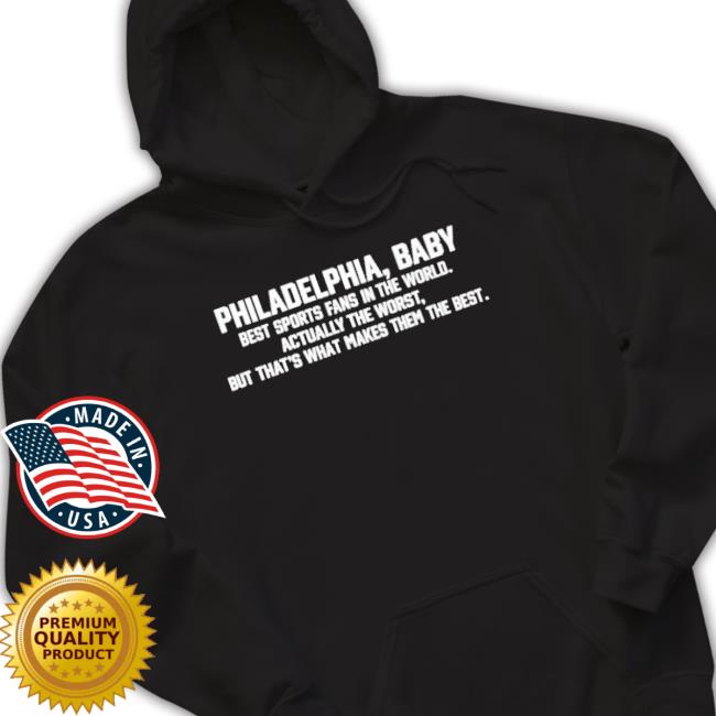 Philadelphia Baby Best Sports Fans In The World Crewneck Sweatshirt