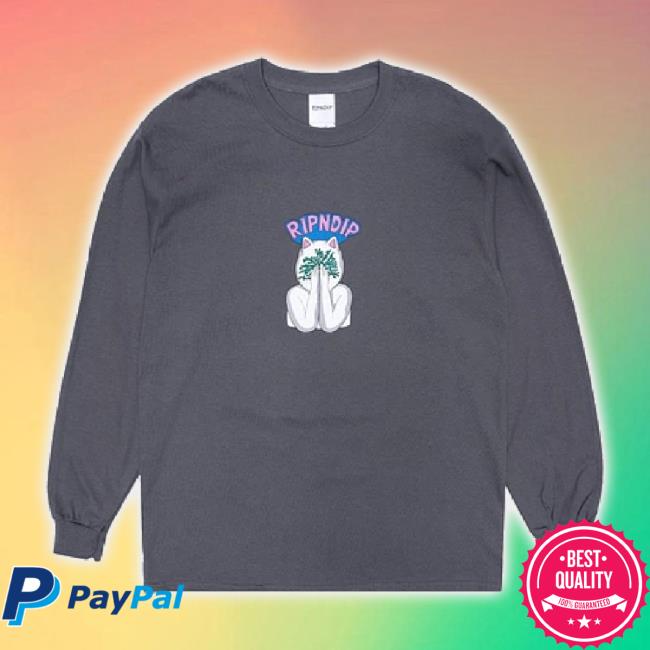 Official Dino Skate Merch Store Ripndip Overthinking Hoodie Sweatshirt (Charcoal) Dinoskateshop