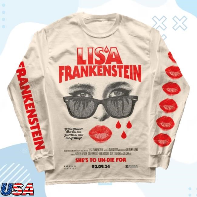 A Lisa Frankenstein Collection Merch Lisa Frankenstein Hide Your Tears Hoodie