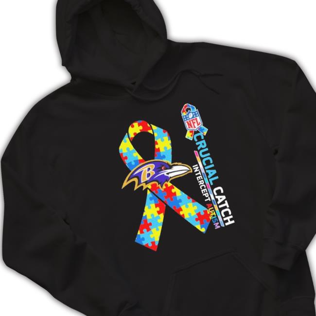 Baltimore Ravens Crucial Catch Intercept Autism Sweaters Baltimore Ravens Crucial Catch Intercept Autism Crewneck Sweatshirt