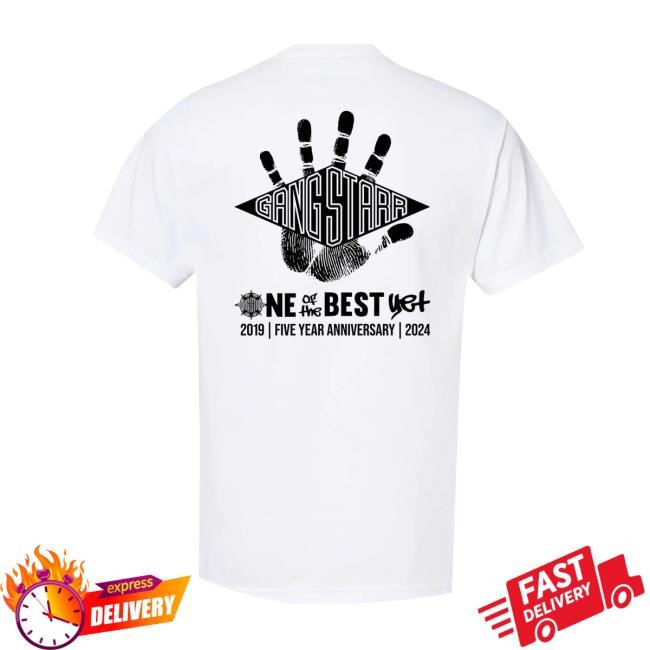 Gang Starr Store Ootby Fifth Anniversary #3 White Funny Shirt