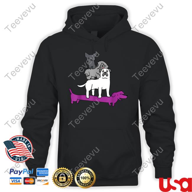 Dog Pile Asexual Pride Hoodie