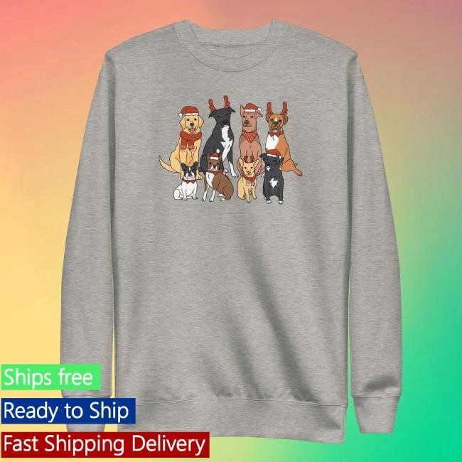 Official Ellenshop Merch Holiday Dogs Unisex Premium Hoodie