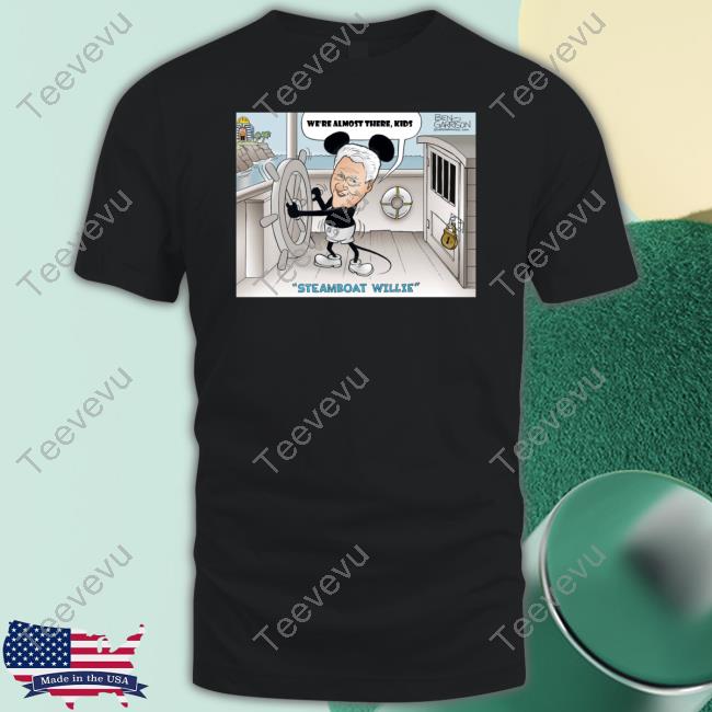 Bill Clinton We're Almost There Kids Steamboat Willie Tees