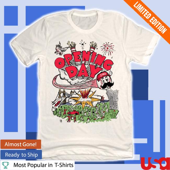 Trending Cincyshirts Merch Store Opening Day Madness: Cincinnati Baseball Chaos Long Sleeve Tee Cincyshirts Shop