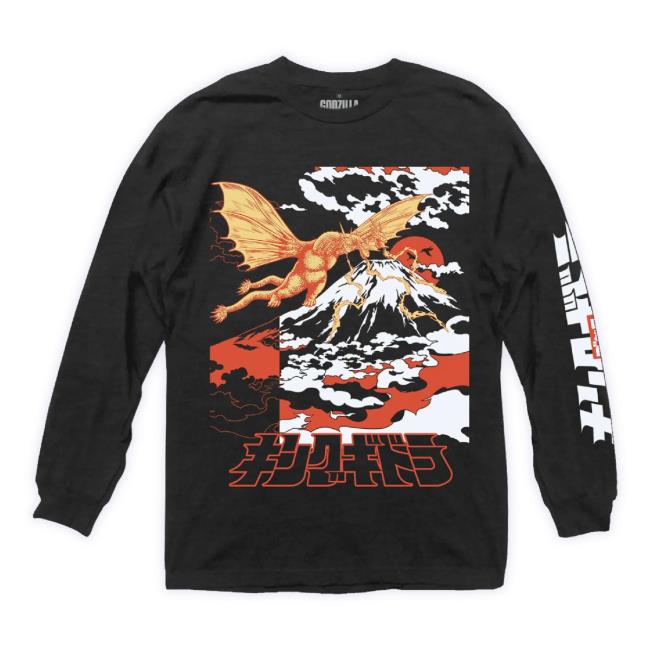 Official King Ghidorah Jumbo Print Hoodie Sweatshirt
