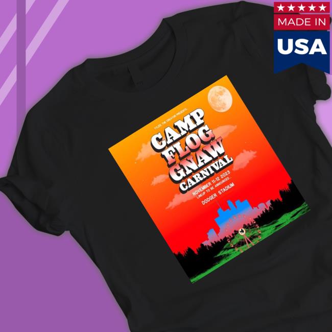 Tyler The Creator Presents Camp Flog Gnaw Carnival At Dodger Stadium Vintage Sweatshirt