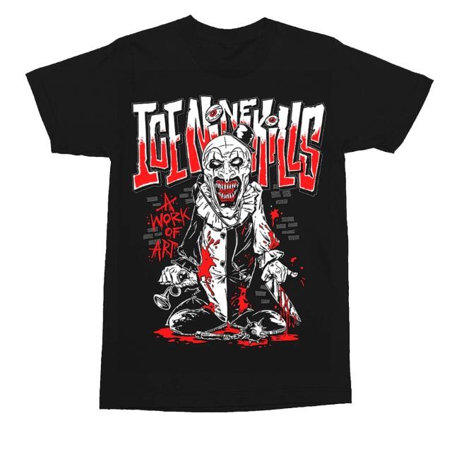 Official Ice Nine Kills A Work Of Art T-Shirt Ink-Merch C-Art-Oon