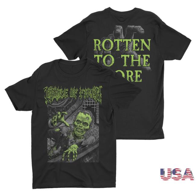 Official Night Shift Merch Indie Merch Store Cradle Of Filth - Rotten To The Core T-Shirts NightShiftMerch IndieMerchStore