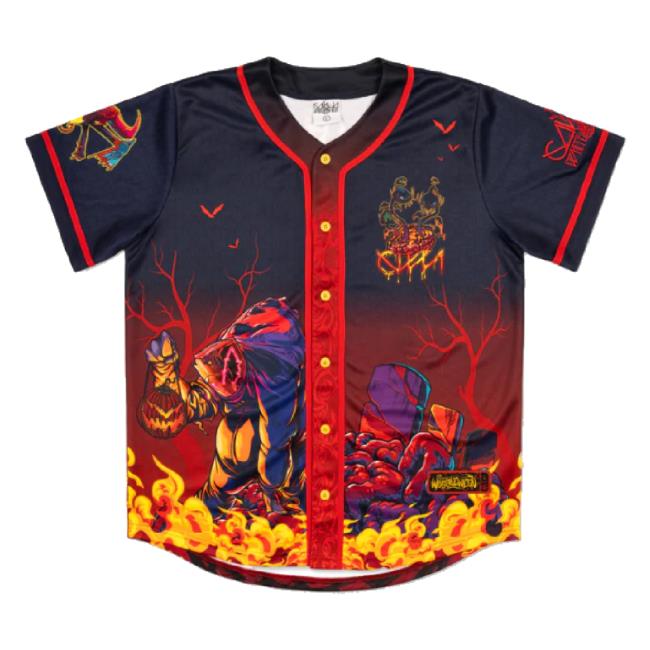 Original Ganja White Night Merch Store Wobbleween Ii Baseball Jersey Sweater Ganja White Night Shop