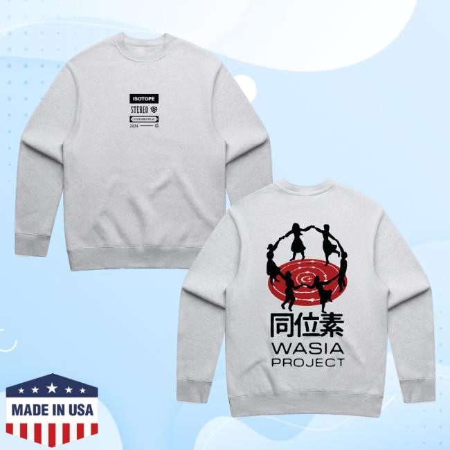 Wasia Project Merch Wasia Project Isotope Tour White Heather Short Sleeve Tee