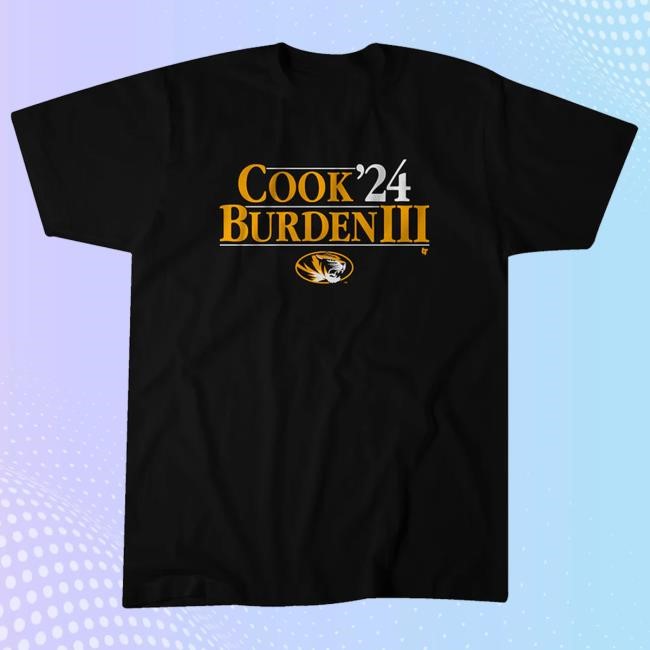 Official Breakingt Merch Missouri Football Cook-Burden Iii '24 Hoodie
