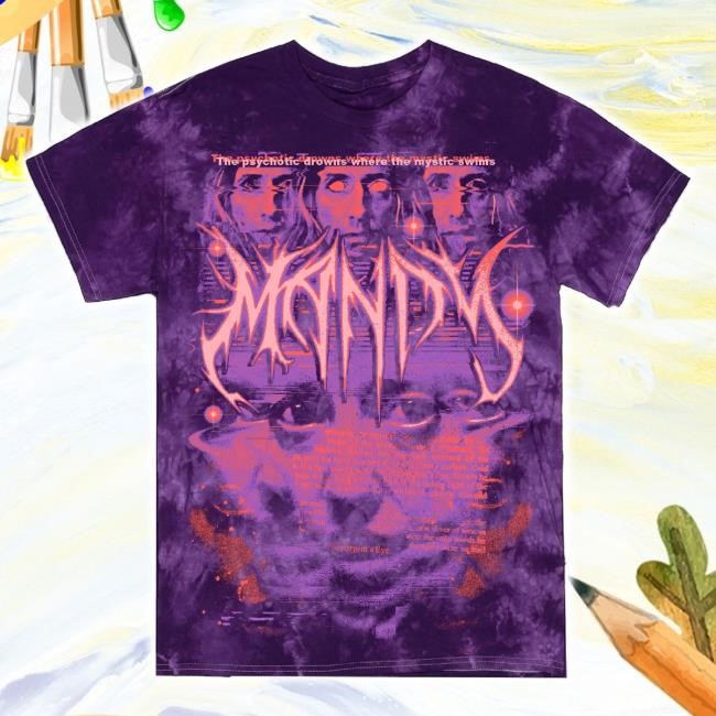 Official Mandy “I'm Swimming” Tie Dye Tee Shirt Creep O'rama Shop Merch Store