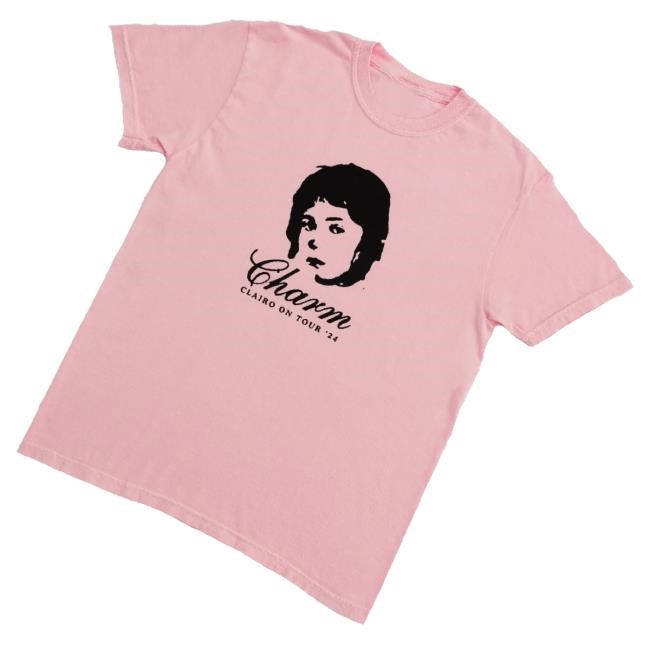 Official Clairo Merch Clairo On Tour Hoodie Sweatshirt Light Pink