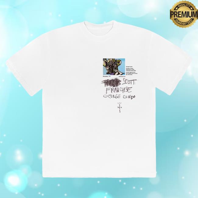 Official Travis Scott Merch Store Travis Scott Portrait Of Travis Wip Long Sleeve Shirt 2023 White TravisScott Shop