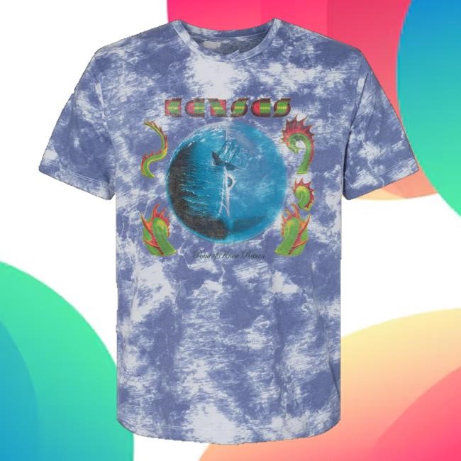 Kansas Band Colortest Merch Store Point Of Know Return Tie Dye T-Shirt (Blue) Crewneck Sweatshirt