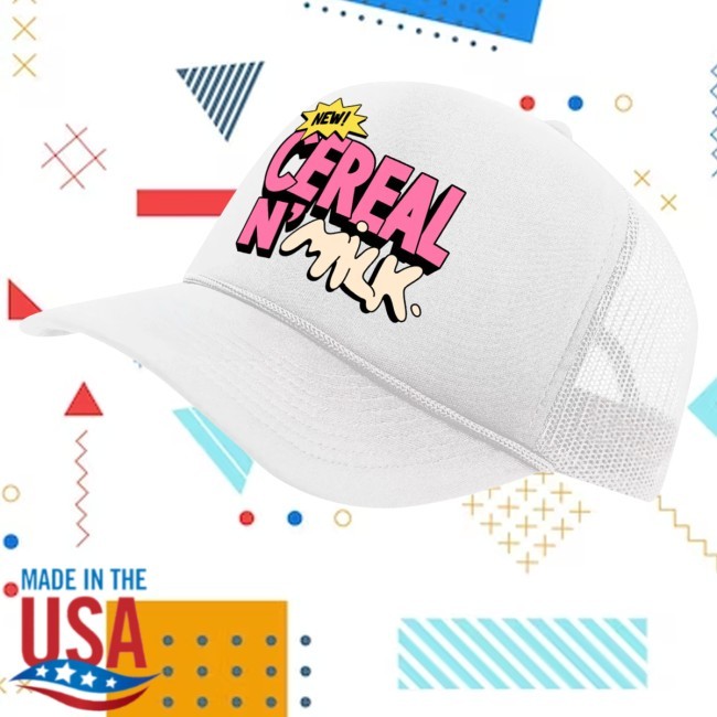 Trending Dunkin' Gear Merch Cereal N’ Milk Hat White