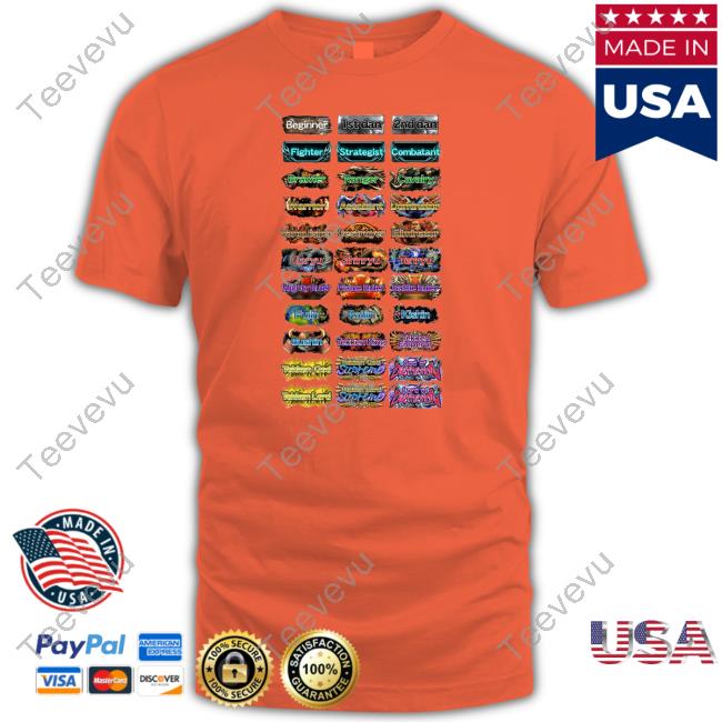 Ranks In Tekken 8 Beginner 1St Dan 2Nd Dan Fighter Strategist Combatant Sweatshirt