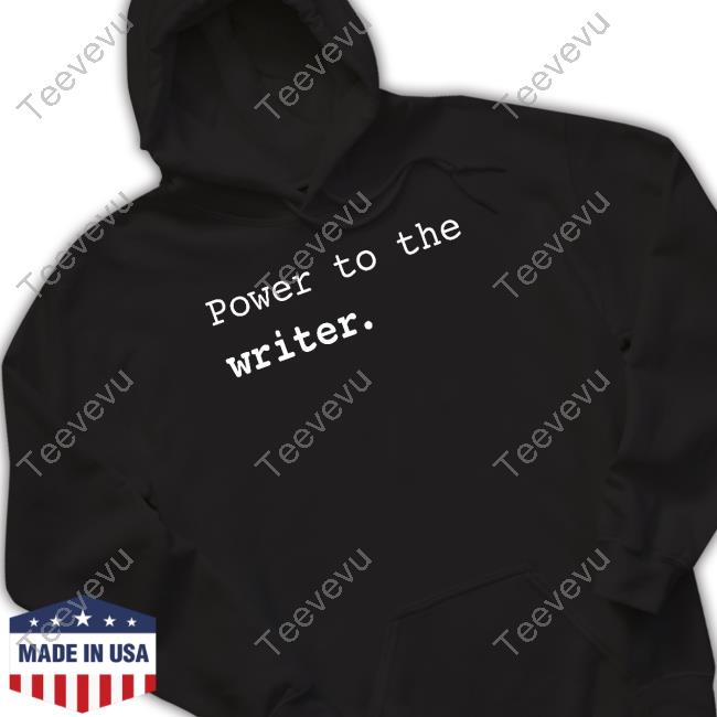Anthony Sparks Wearing Power To The Writer Hoodie