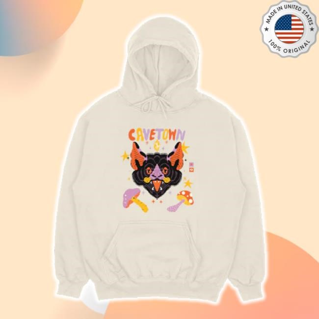 Original Mystic Bat Hoodie Sweatshirt Cave Town Merch Store Shop