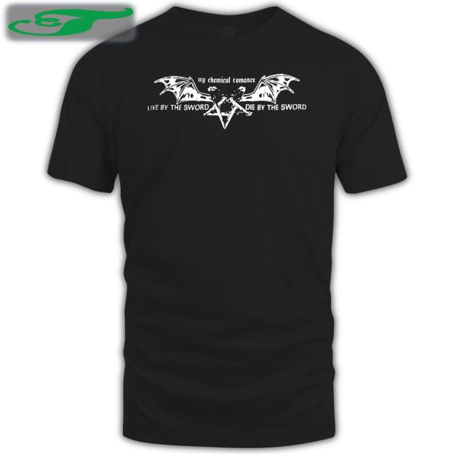 My Chemical Romance Merch Pentagram Wings Tee Shirt