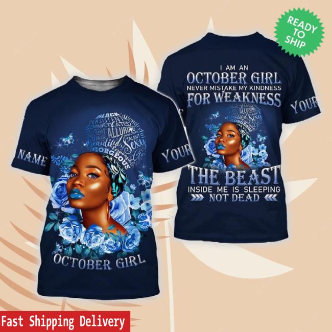 Personalized October Girl The Shadow Self All Over Print 3D Hoodie Sweatshirt Gift For Woman